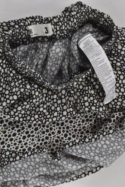 Cotton On Kids Size 3 Floral Ruffle Skirt