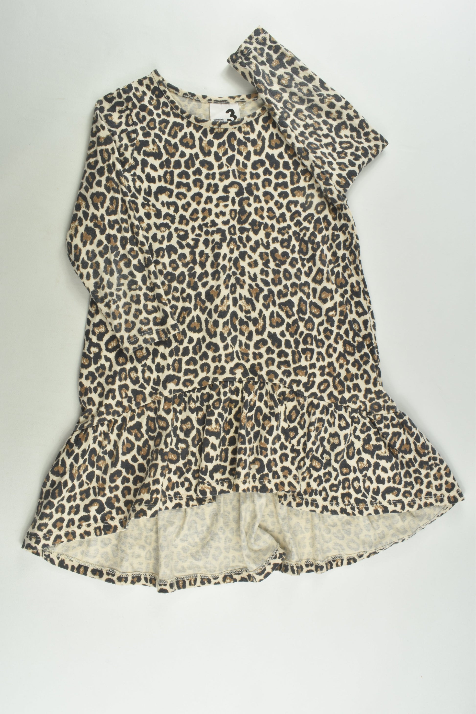 Cotton On Kids Size 3 Leopard Print Dress