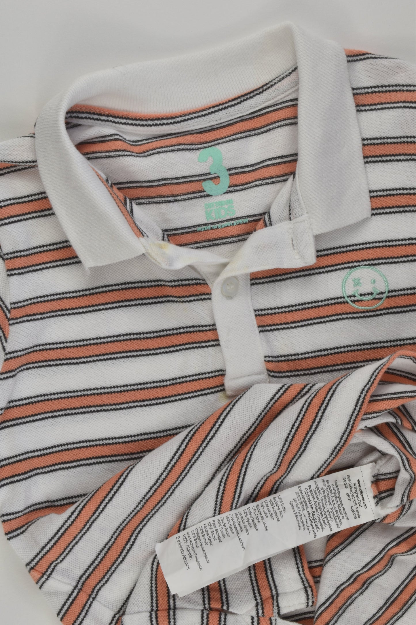 Cotton On Kids Size 3 Polo Shirt