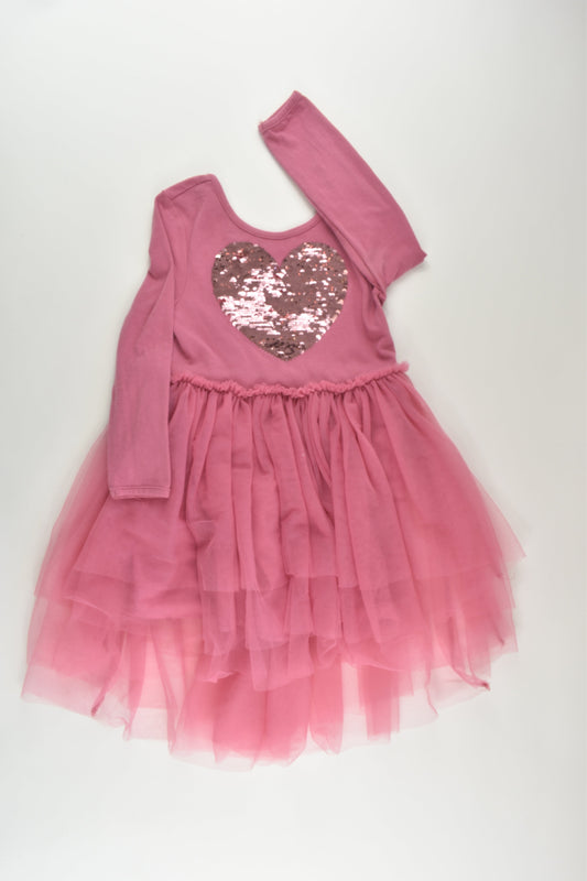 Cotton On Kids Size 3 Reversible Sequins Tulle Dress