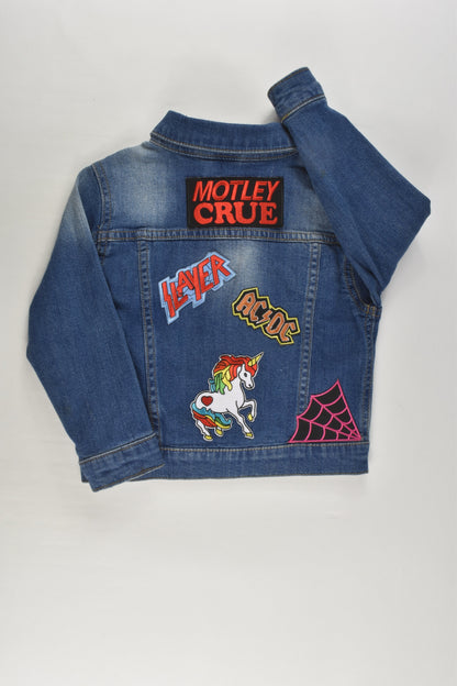 Cotton On Kids Size 3 Upcycled Denim Jacket