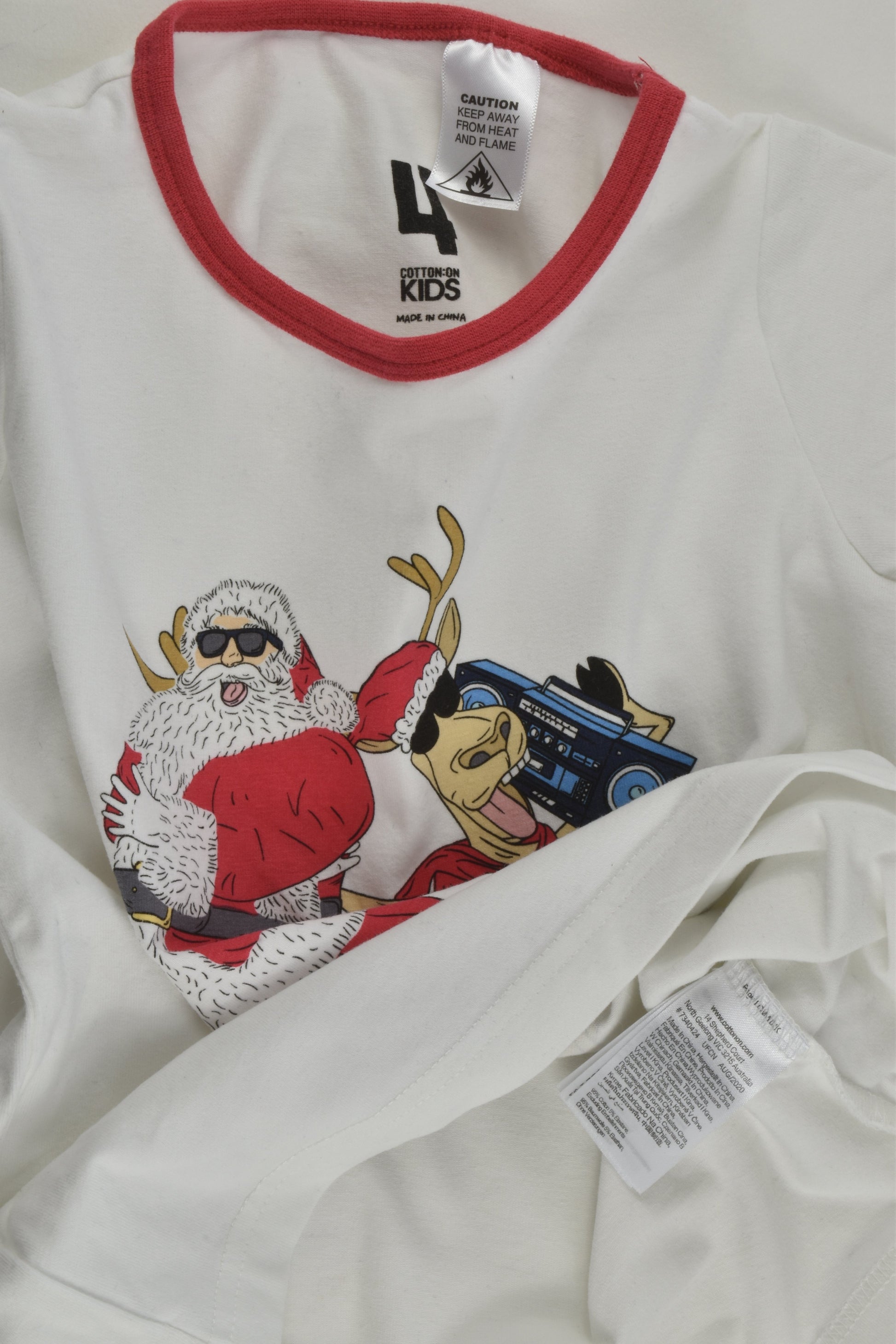 Cotton On Kids Size 4 Christmas T-shirt