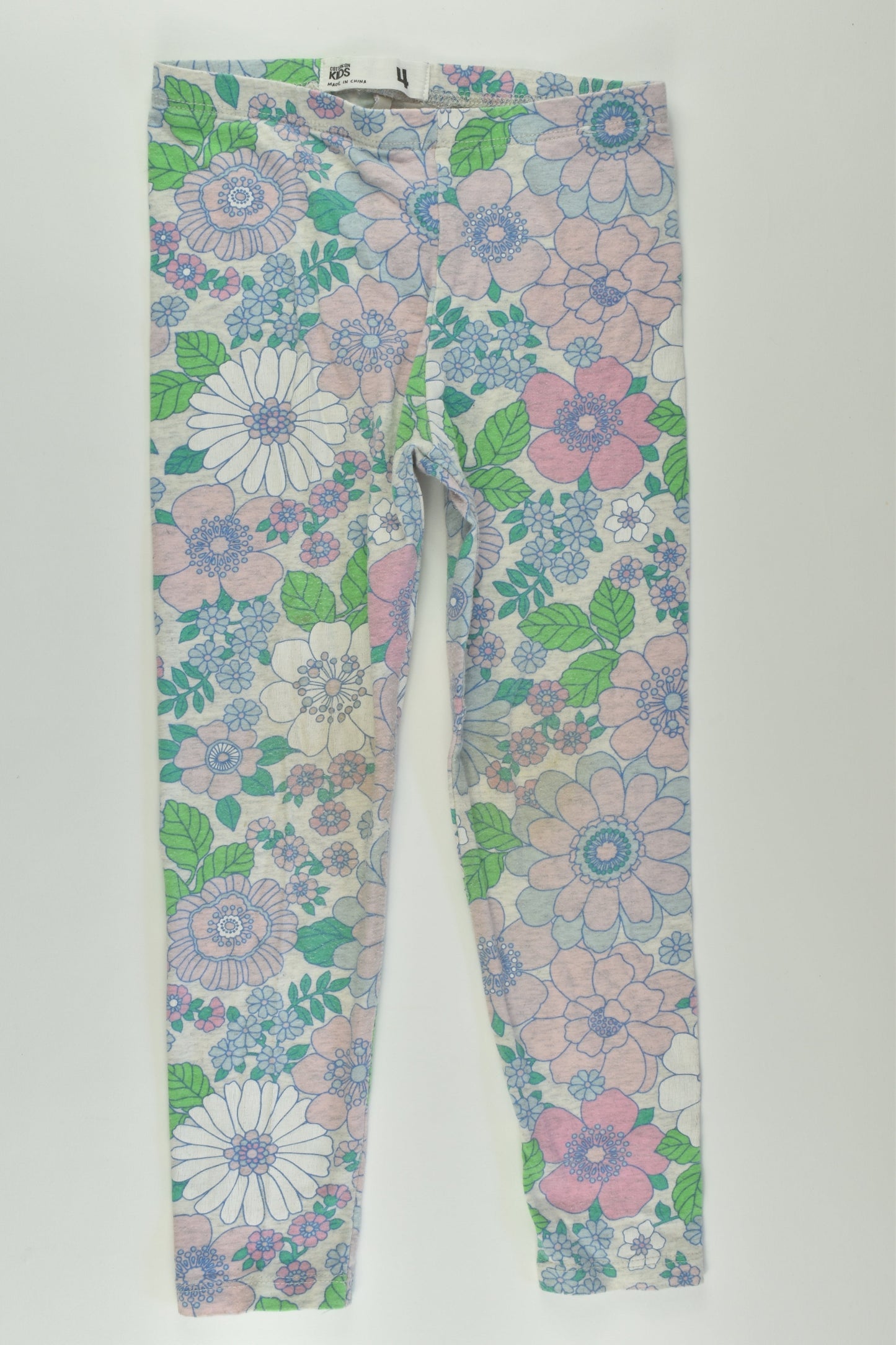 Cotton On Kids Size 4 Floral Leggings