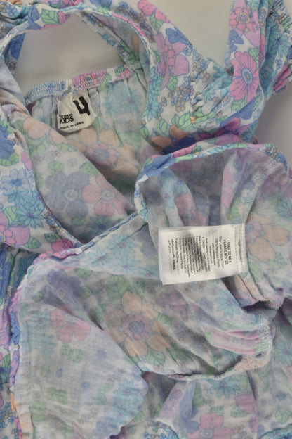 Cotton On Kids Size 4 Floral Muslin Dress