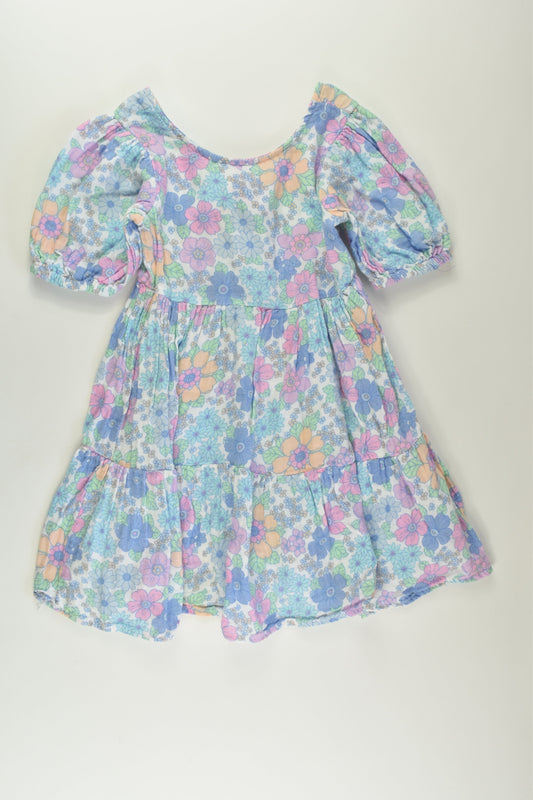 Cotton On Kids Size 4 Floral Muslin Dress