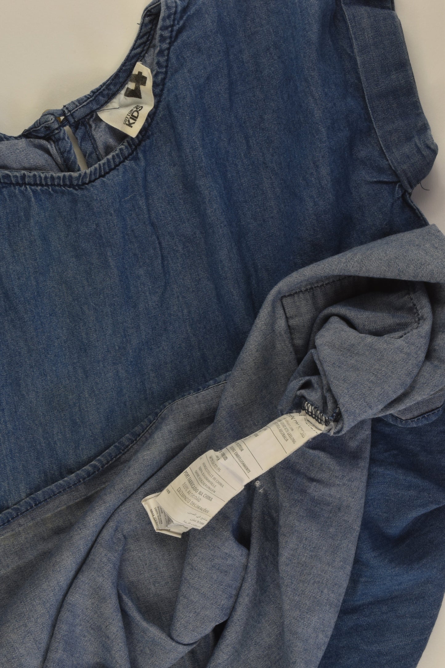 Cotton On Kids Size 4 Lightweight Denim Dress