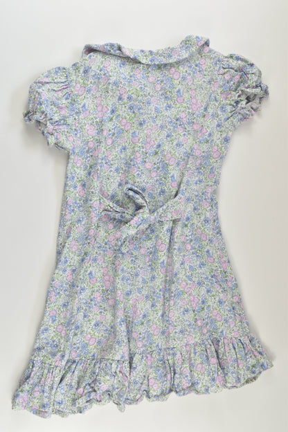 Cotton On Kids Size 4 Linen Blend Liberty Print Dress