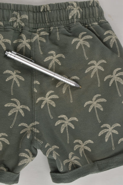 Cotton On Kids Size 4 Palm Shorts