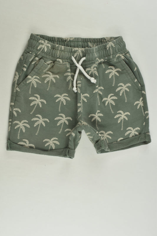 Cotton On Kids Size 4 Palm Shorts