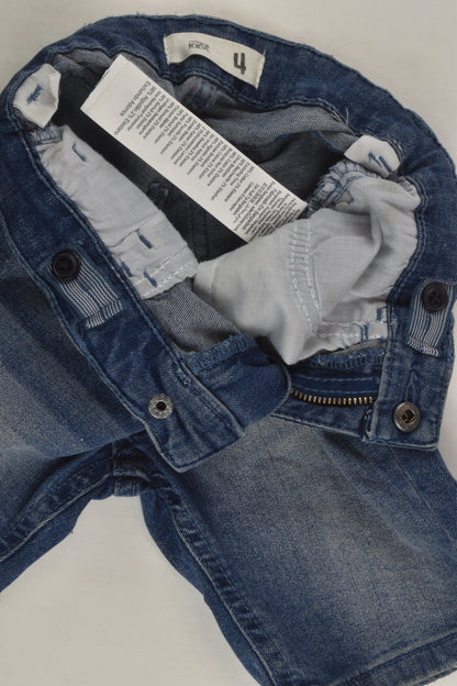 Cotton On Kids Size 4 Stretchy Denim Shorts