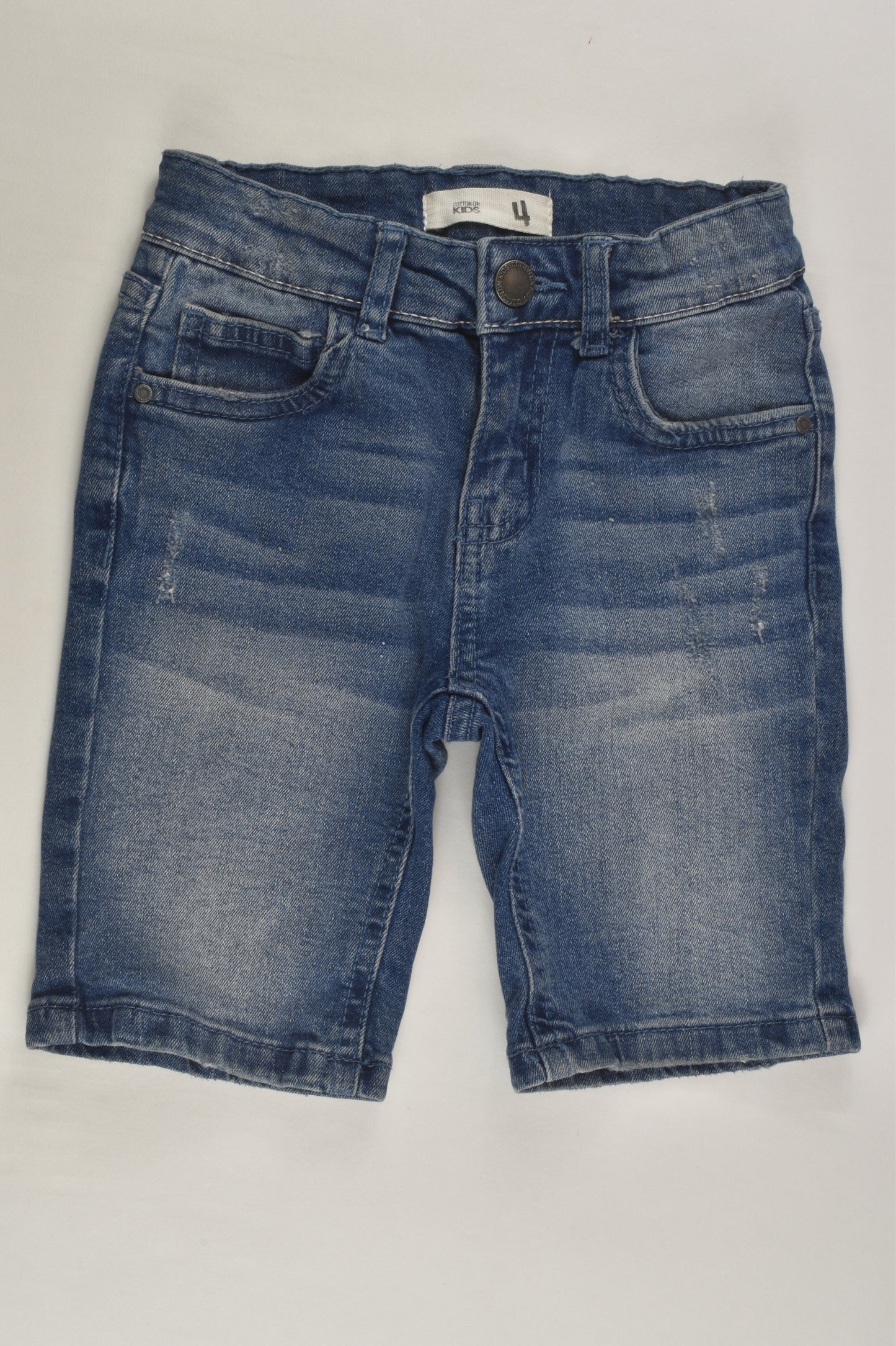 Cotton On Kids Size 4 Stretchy Denim Shorts