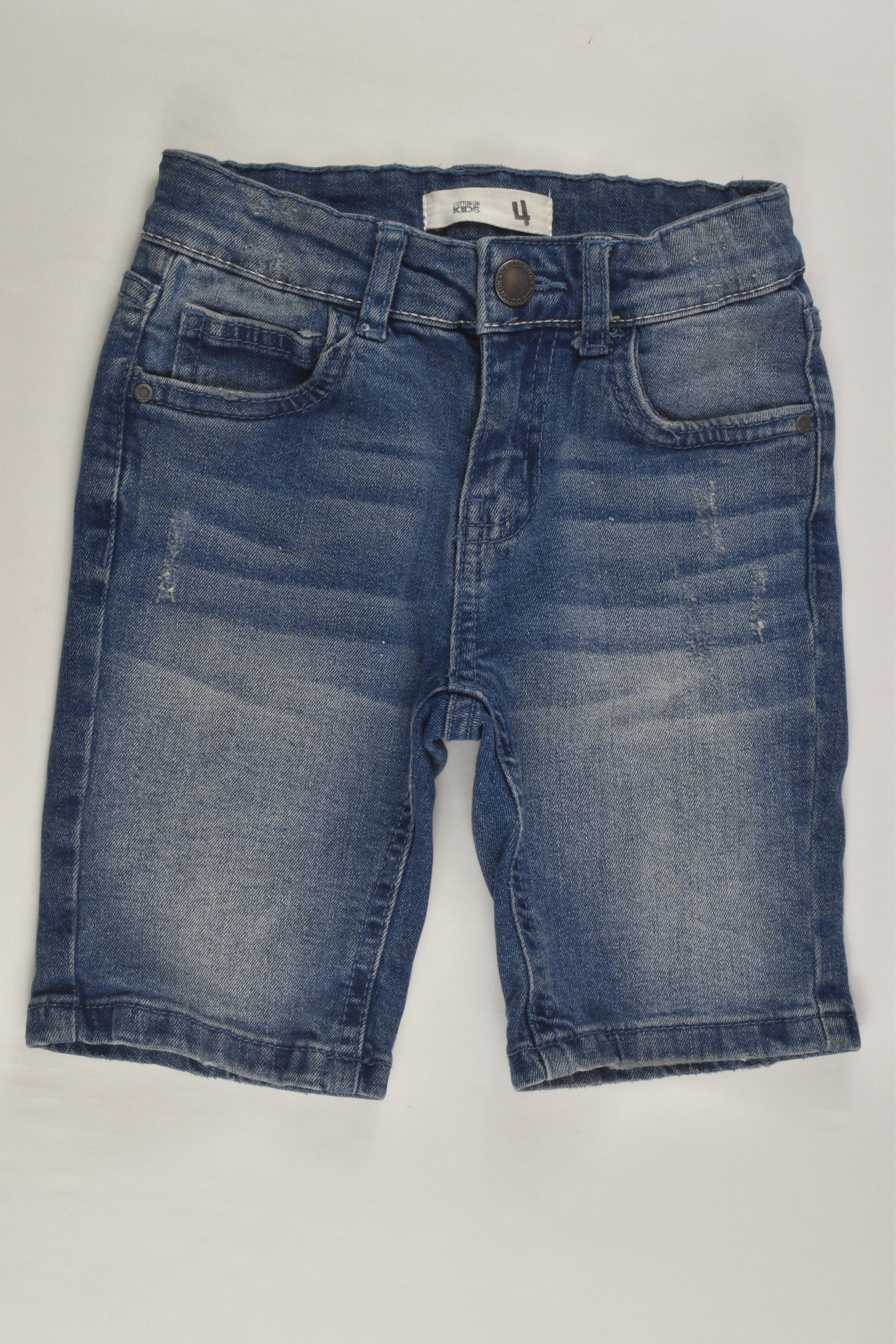 Cotton On Kids Size 4 Stretchy Denim Shorts