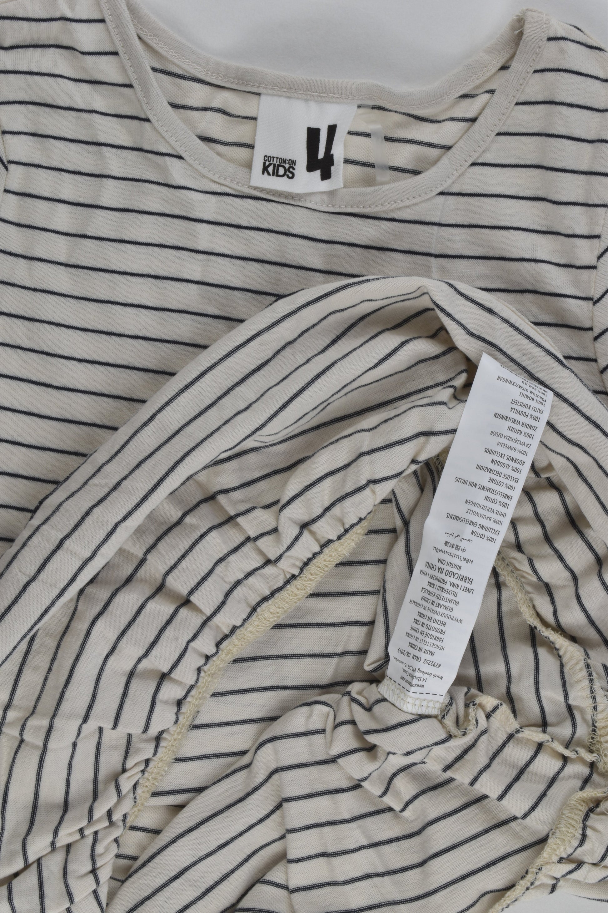 Cotton On Kids Size 4 Striped Dress