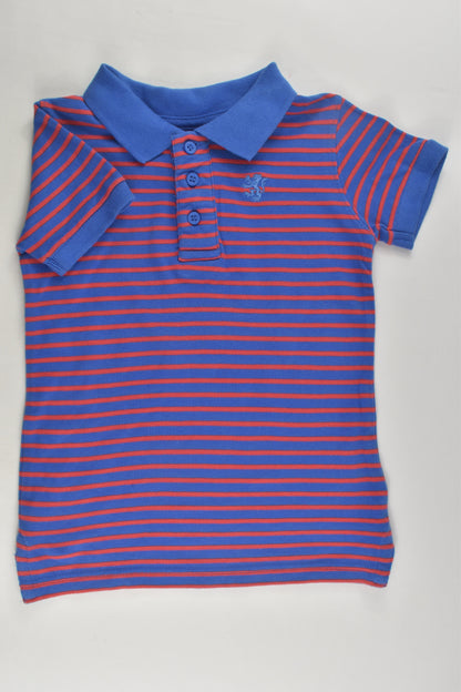 Cotton On Kids Size 4 Striped Polo Shirt