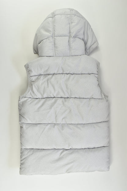 Cotton On Kids Size 5-6 Warm Hooded Puffer Vest