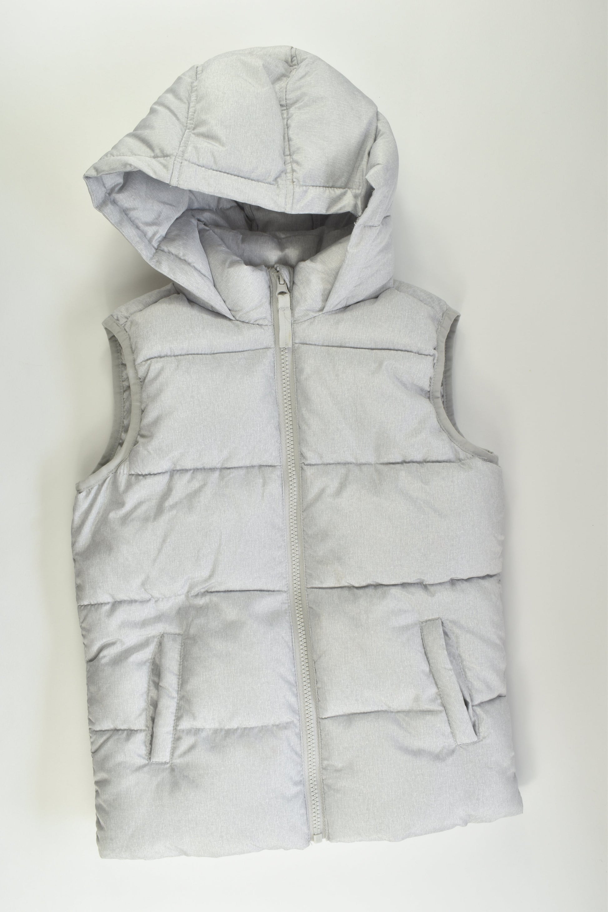 Cotton On Kids Size 5-6 Warm Hooded Puffer Vest