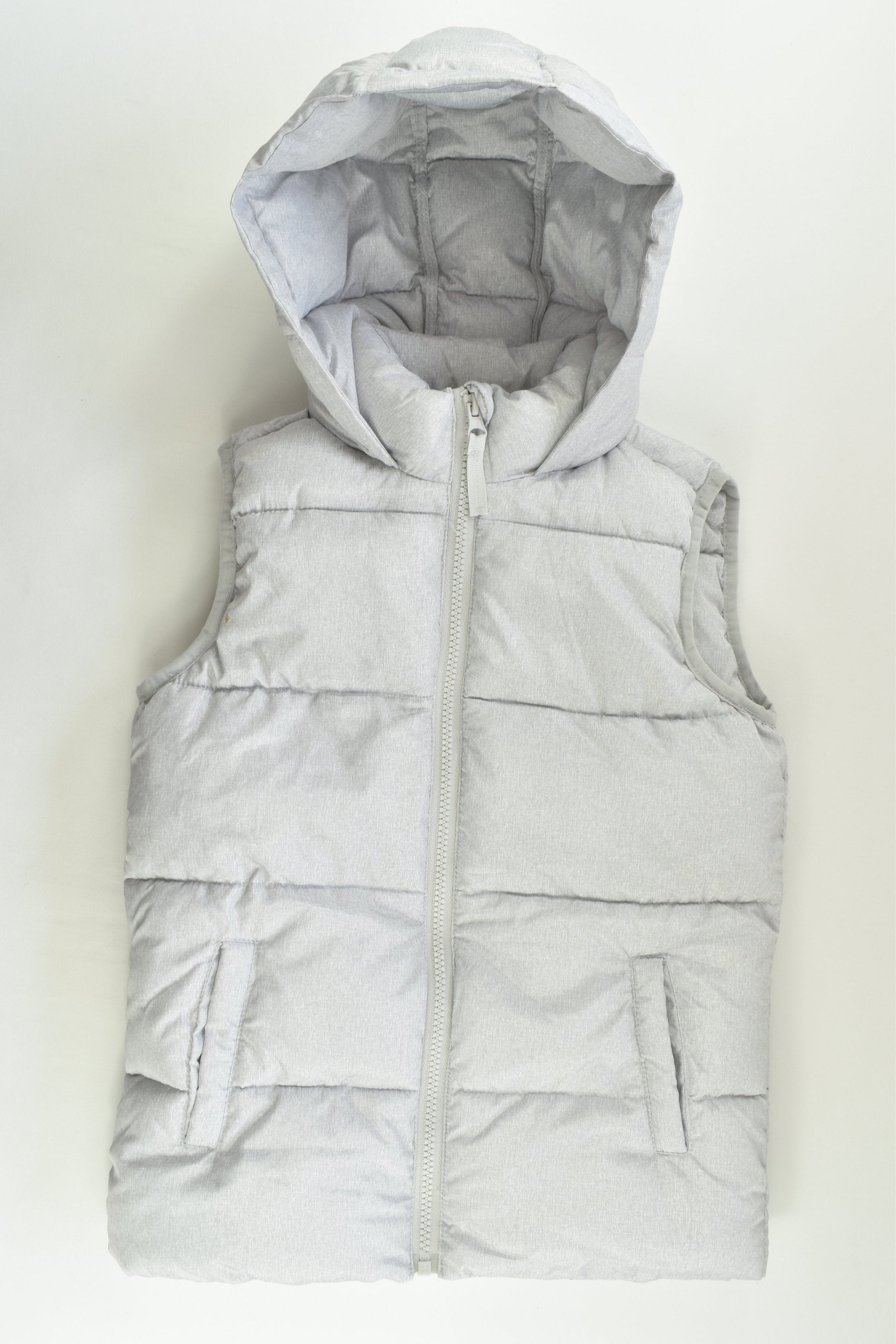 Cotton On Kids Size 5-6 Warm Hooded Puffer Vest