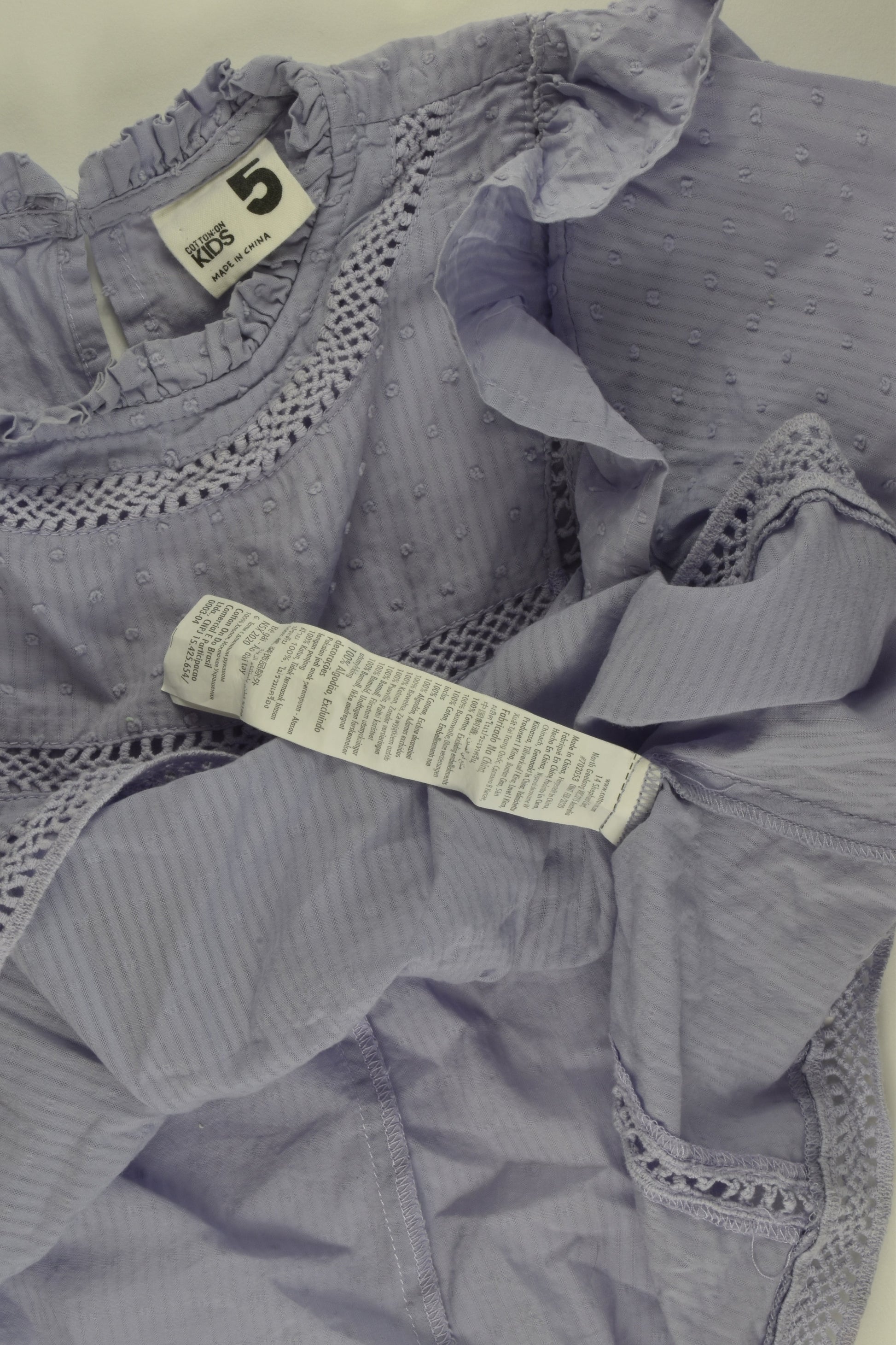 Cotton On Kids Size 5 Blouse