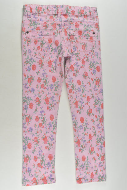 Cotton On Kids Size 5 Floral Denim Pants