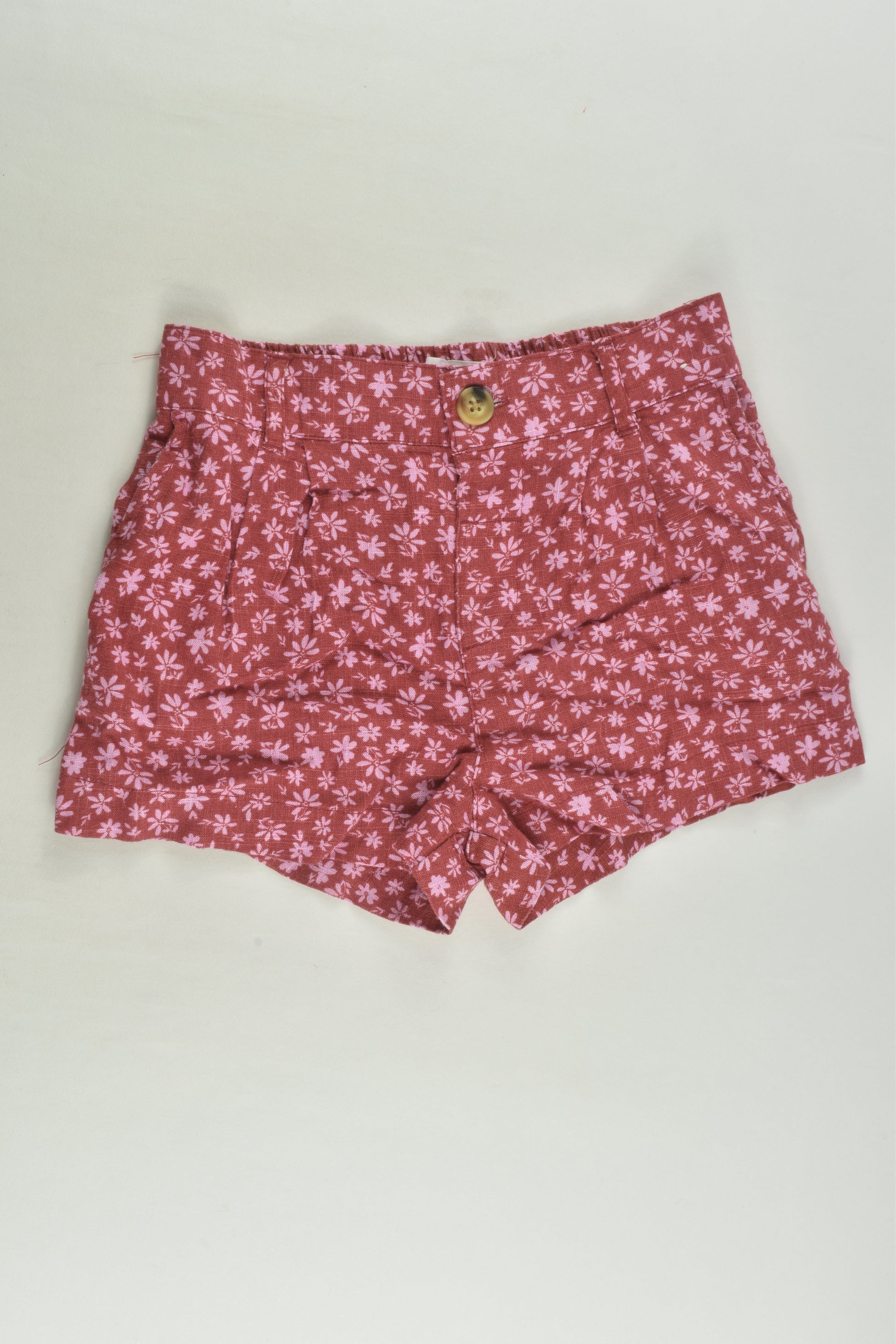 Cotton On Kids Size 5 Linen Blend Shorts