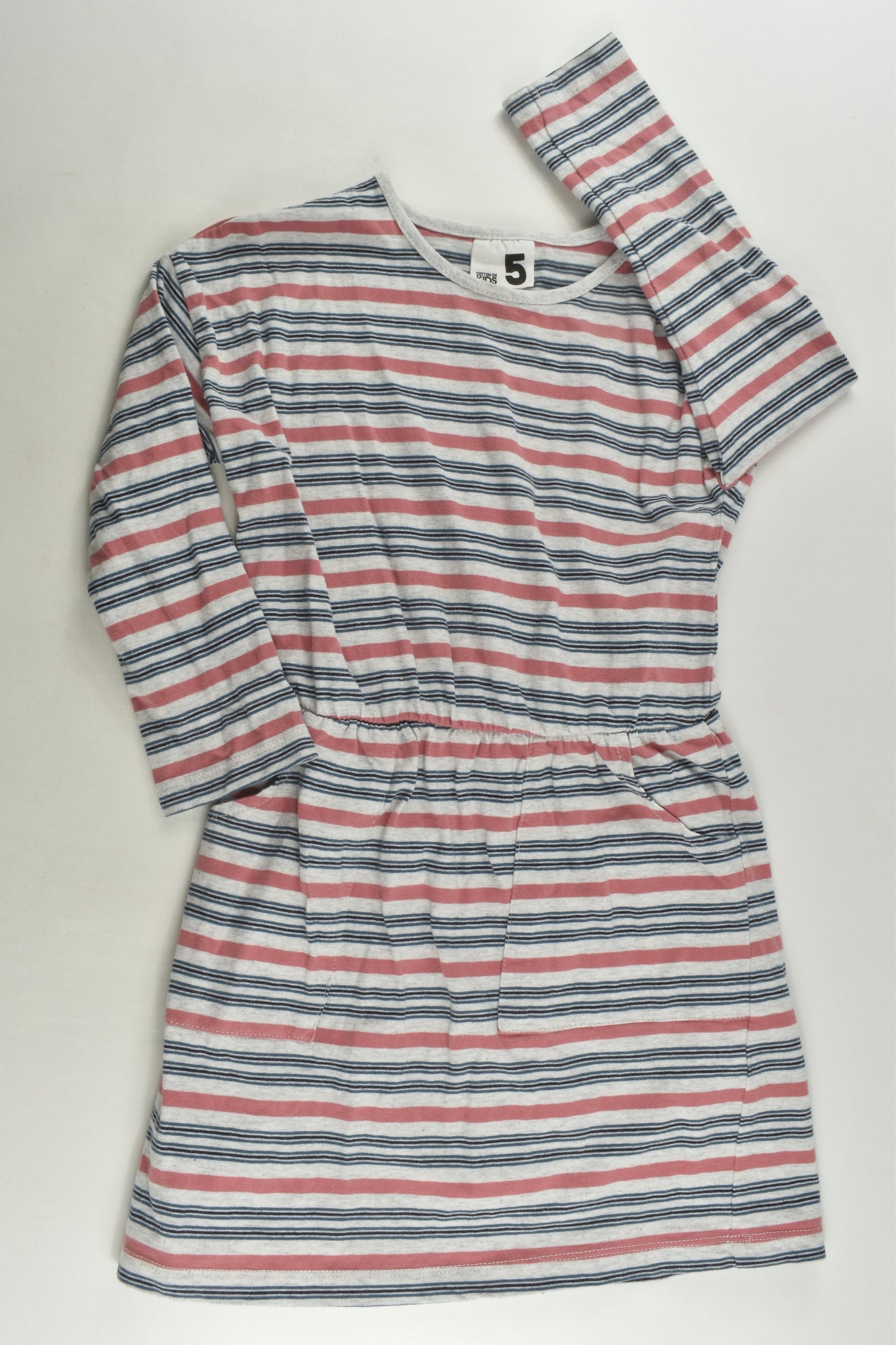 Cotton On Kids Size 5 Striped Dress