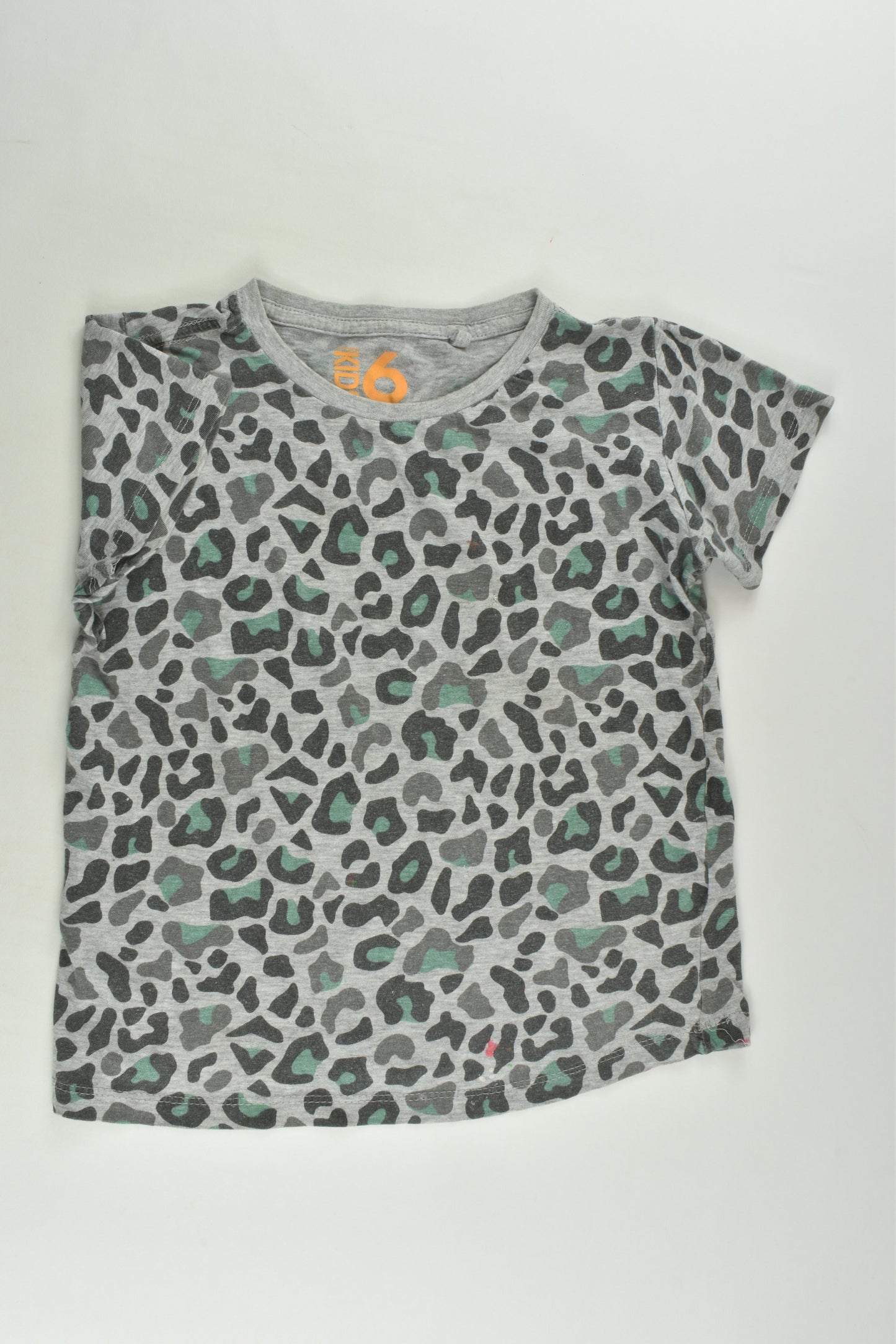 Cotton On Kids Size 6 Leopard Print T-shirt