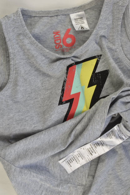 Cotton On Kids Size 6 Lightning Tank Top