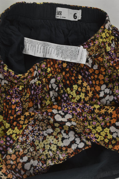 Cotton On Kids Size 6 Lined Floral Skirt