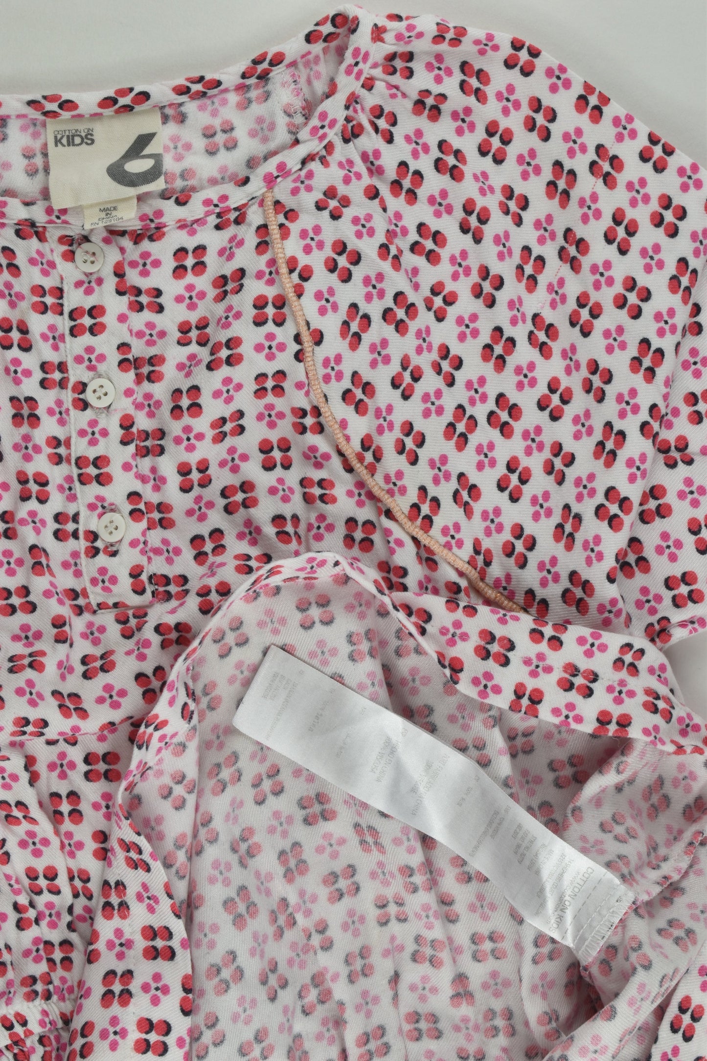 Cotton On Kids Size 6 Retro Flowers Dress