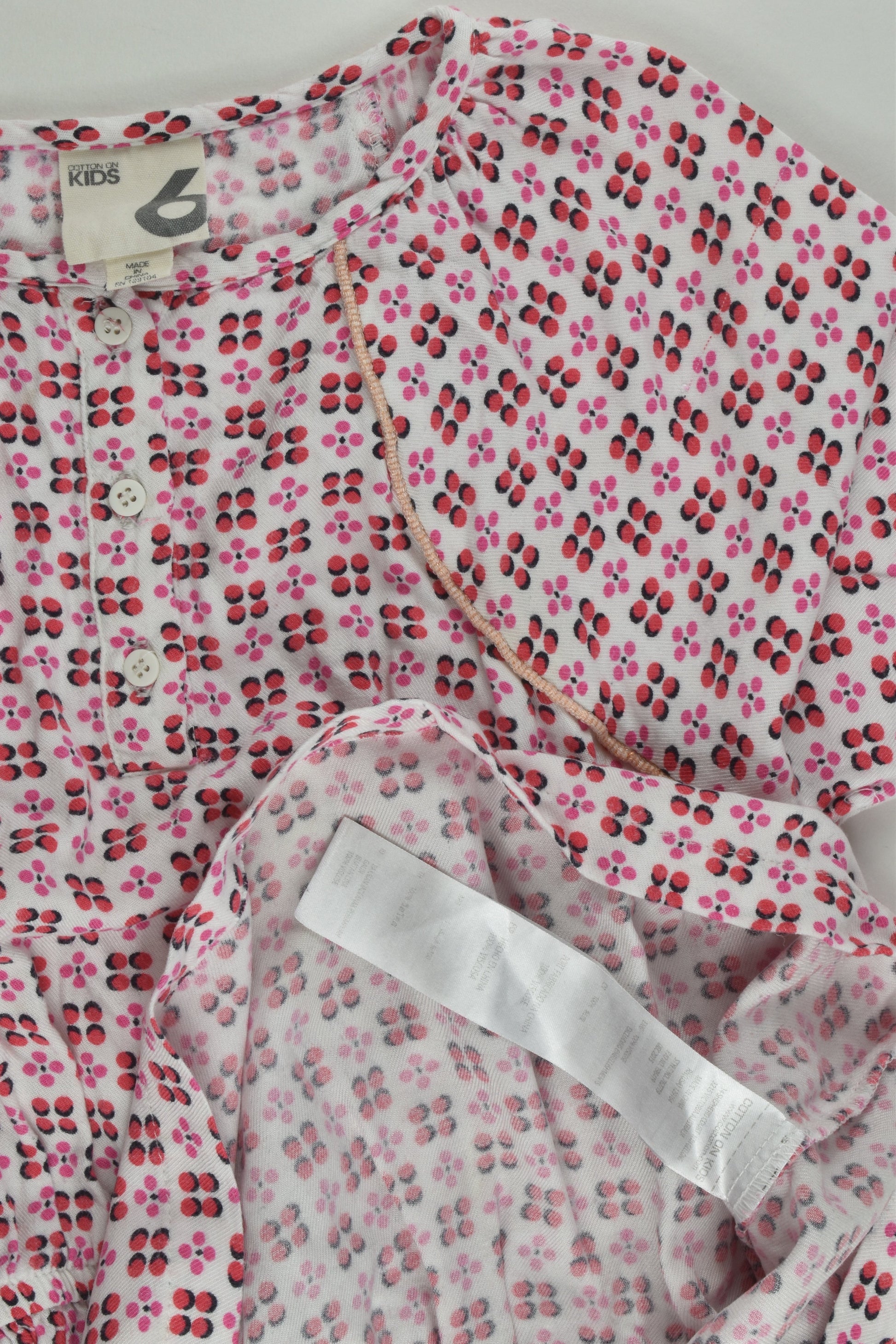 Cotton On Kids Size 6 Retro Flowers Dress
