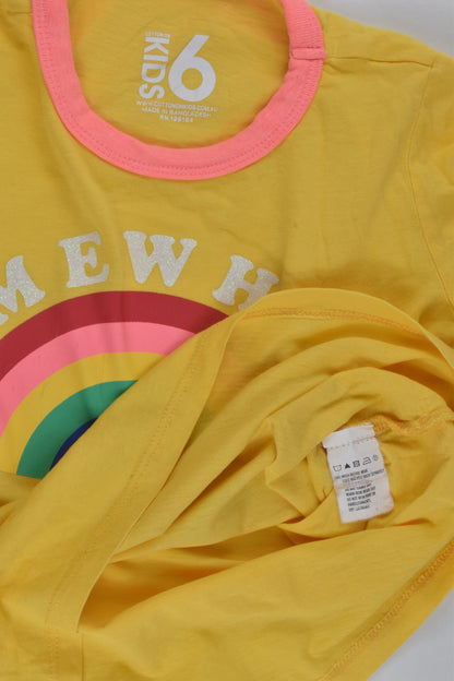 Cotton On Kids Size 6 'Somewhere' Rainbow T-shirt