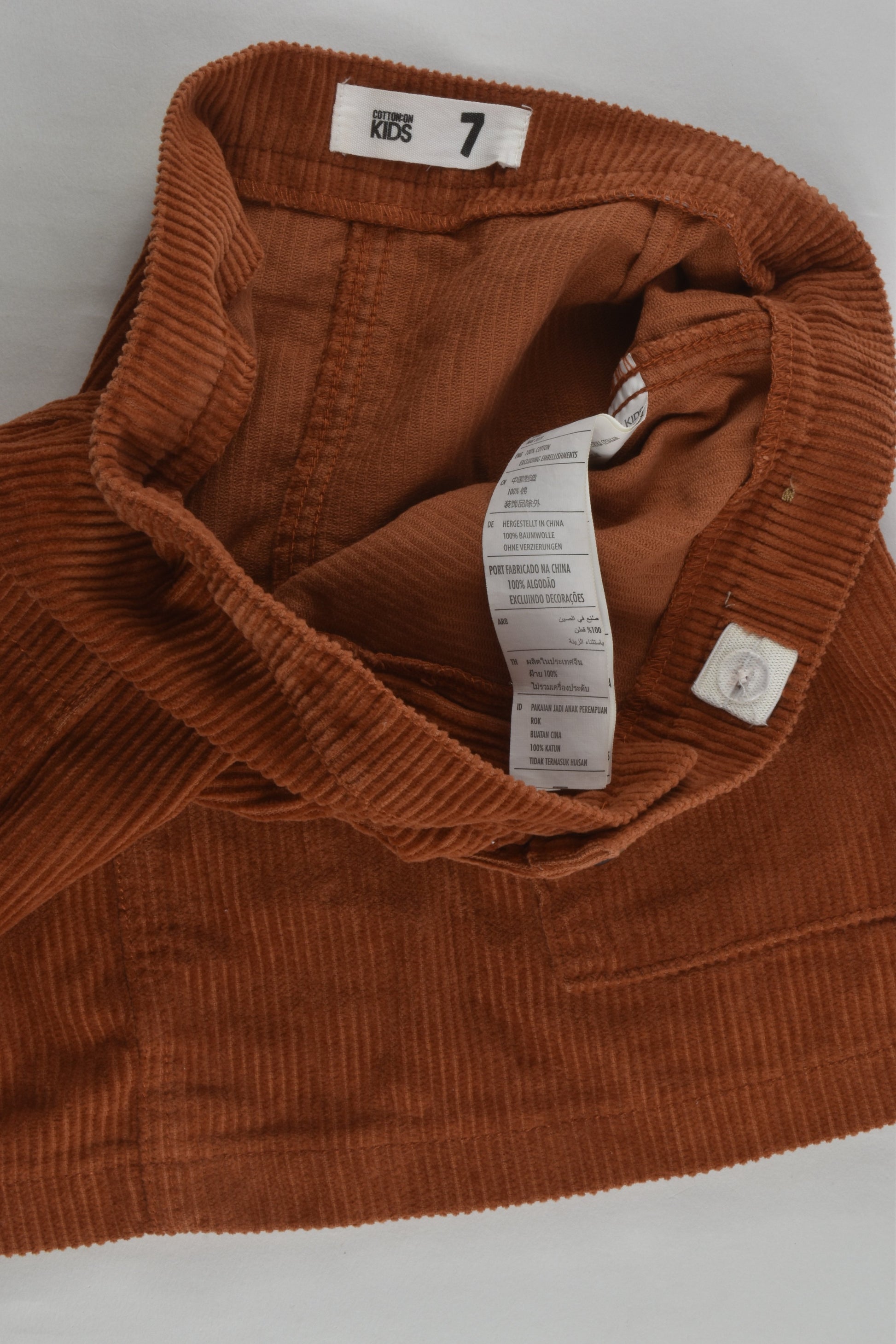 Cotton On Kids Size 7 Cord Skirt