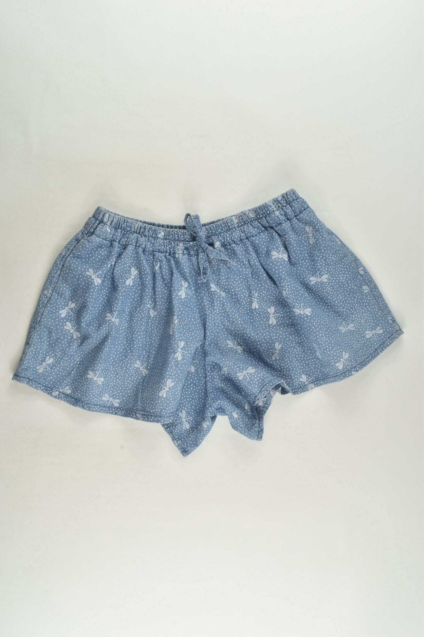 Cotton On Kids Size 7 Dragonfly Lightweight Denim Shorts