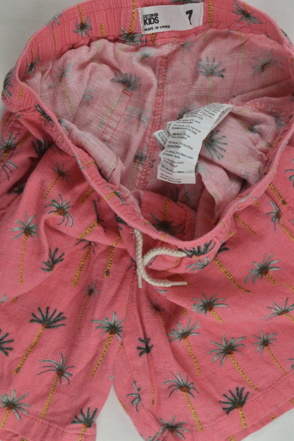 Cotton On Kids Size 7 Linen Blend Shorts