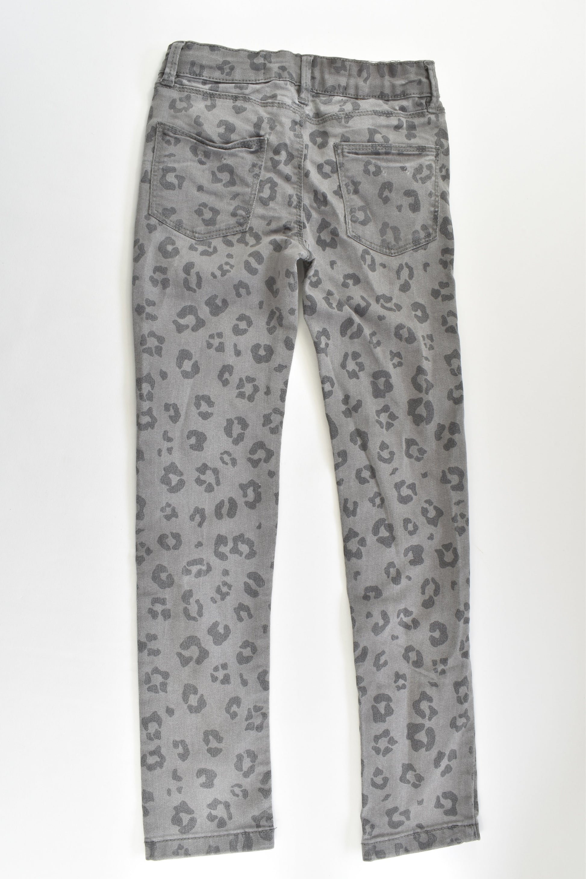 Cotton On Kids Size 7 Stretchy Leopard Denim Pants