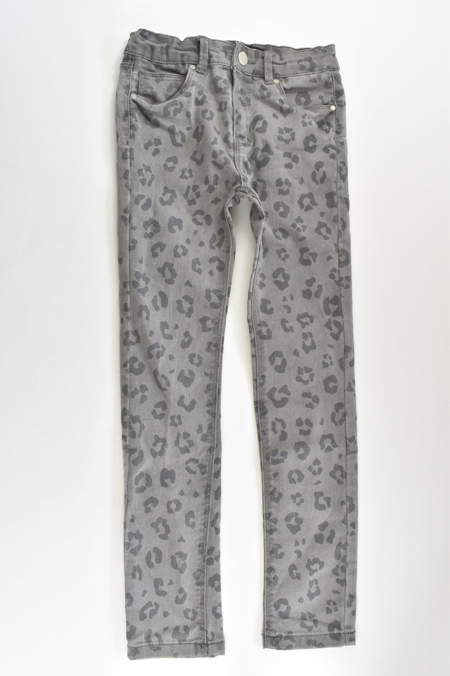Cotton On Kids Size 7 Stretchy Leopard Denim Pants