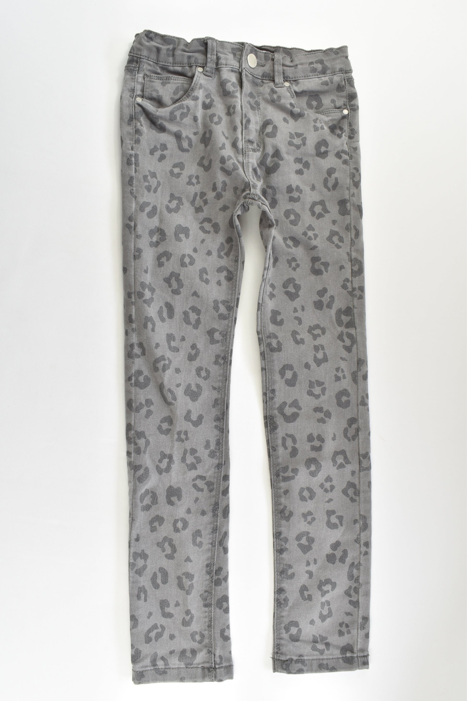 Cotton On Kids Size 7 Stretchy Leopard Denim Pants