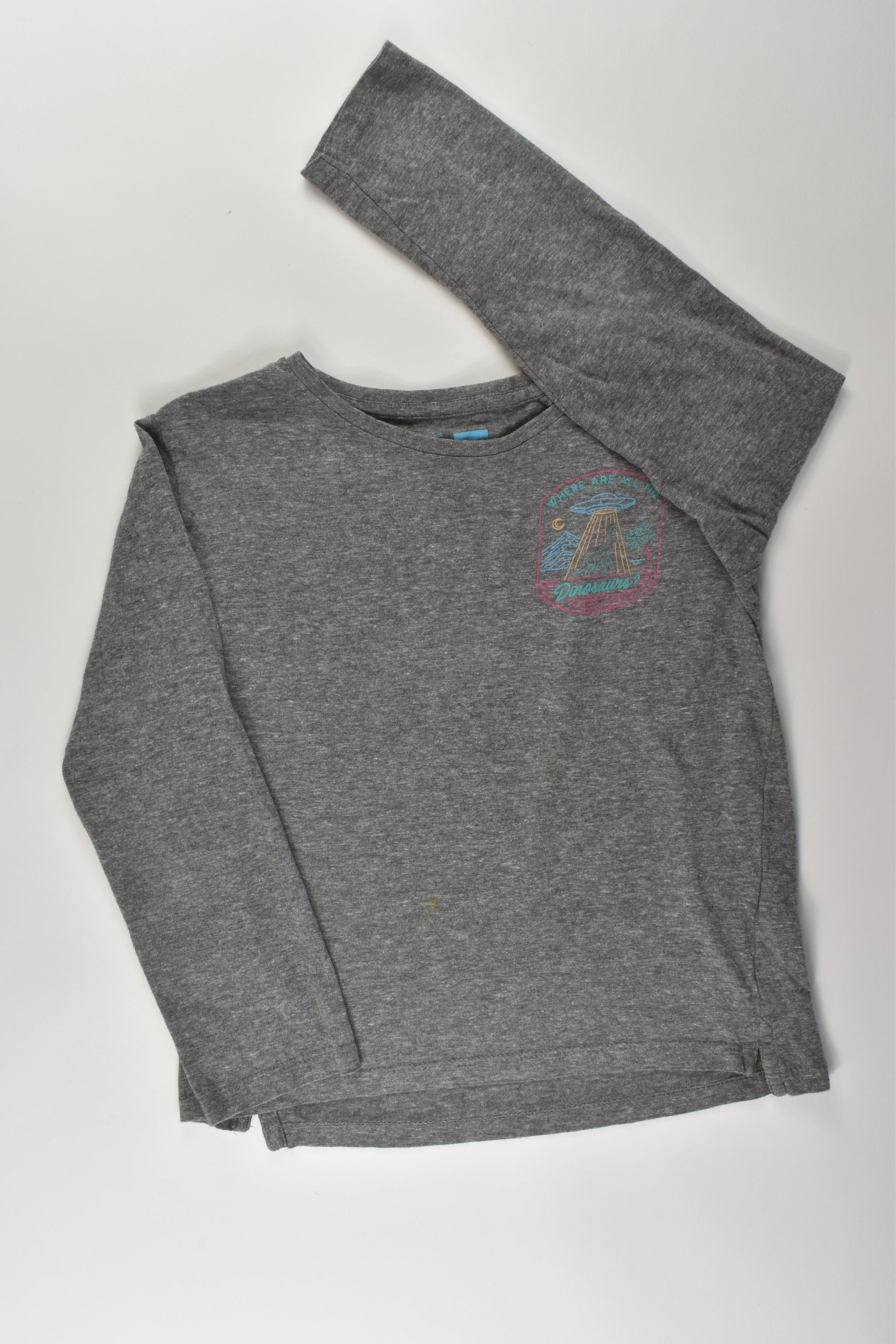 Cotton On Kids Size 7 'Where Are All the Dinosaurs?' Top