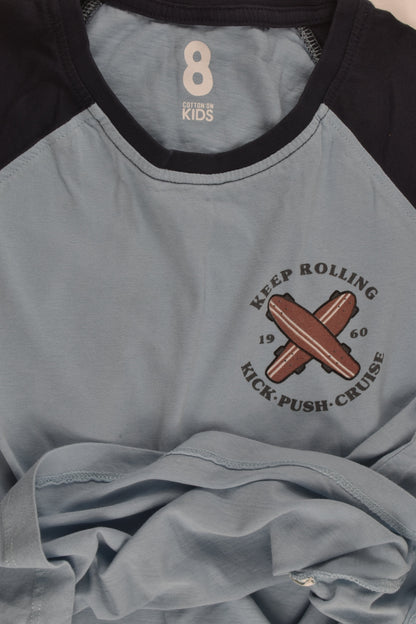 Cotton On Kids Size 8 'Keep Rolling' T-shirt