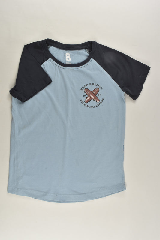 Cotton On Kids Size 8 'Keep Rolling' T-shirt