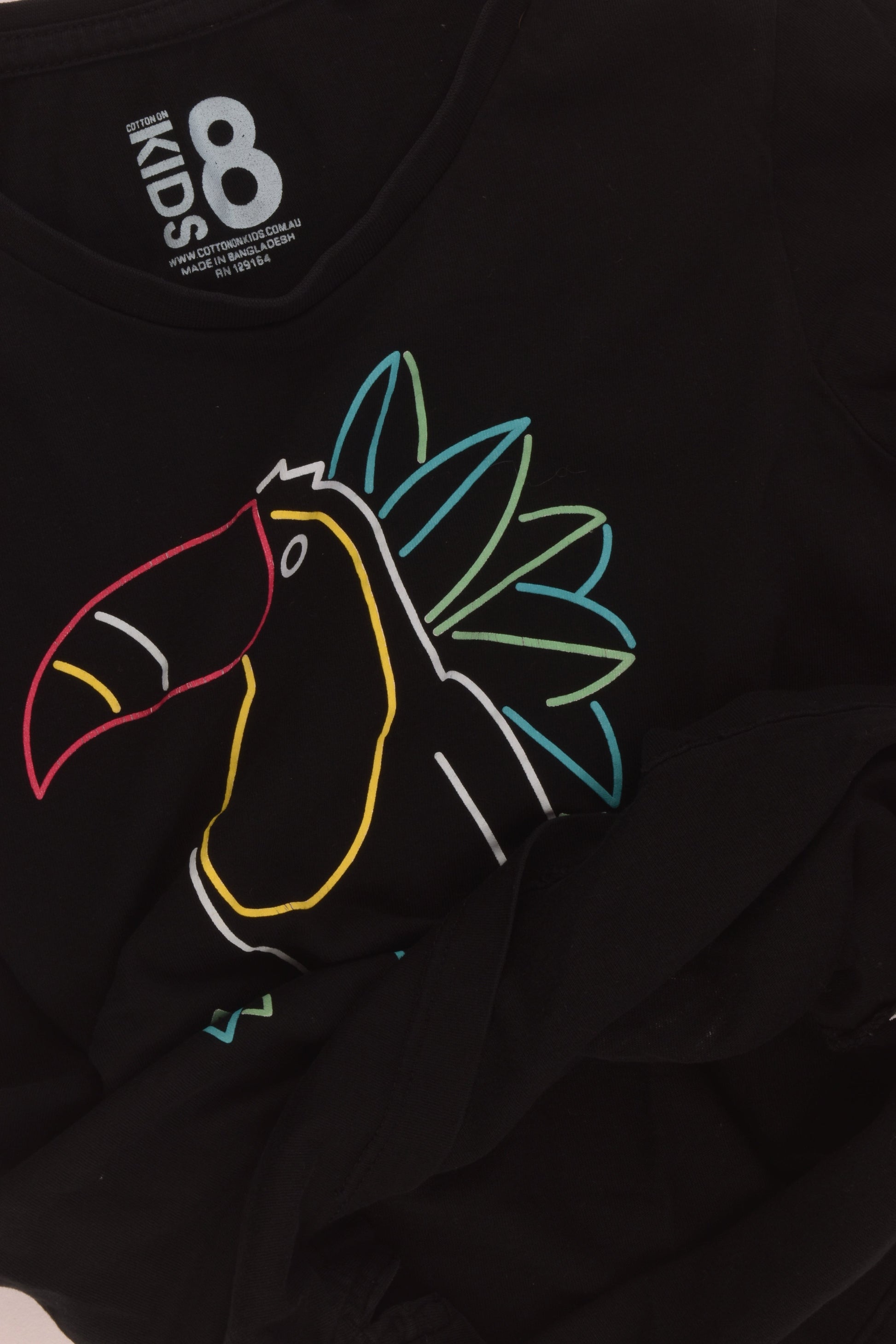 Cotton On Kids Size 8 Toucan T-shirt
