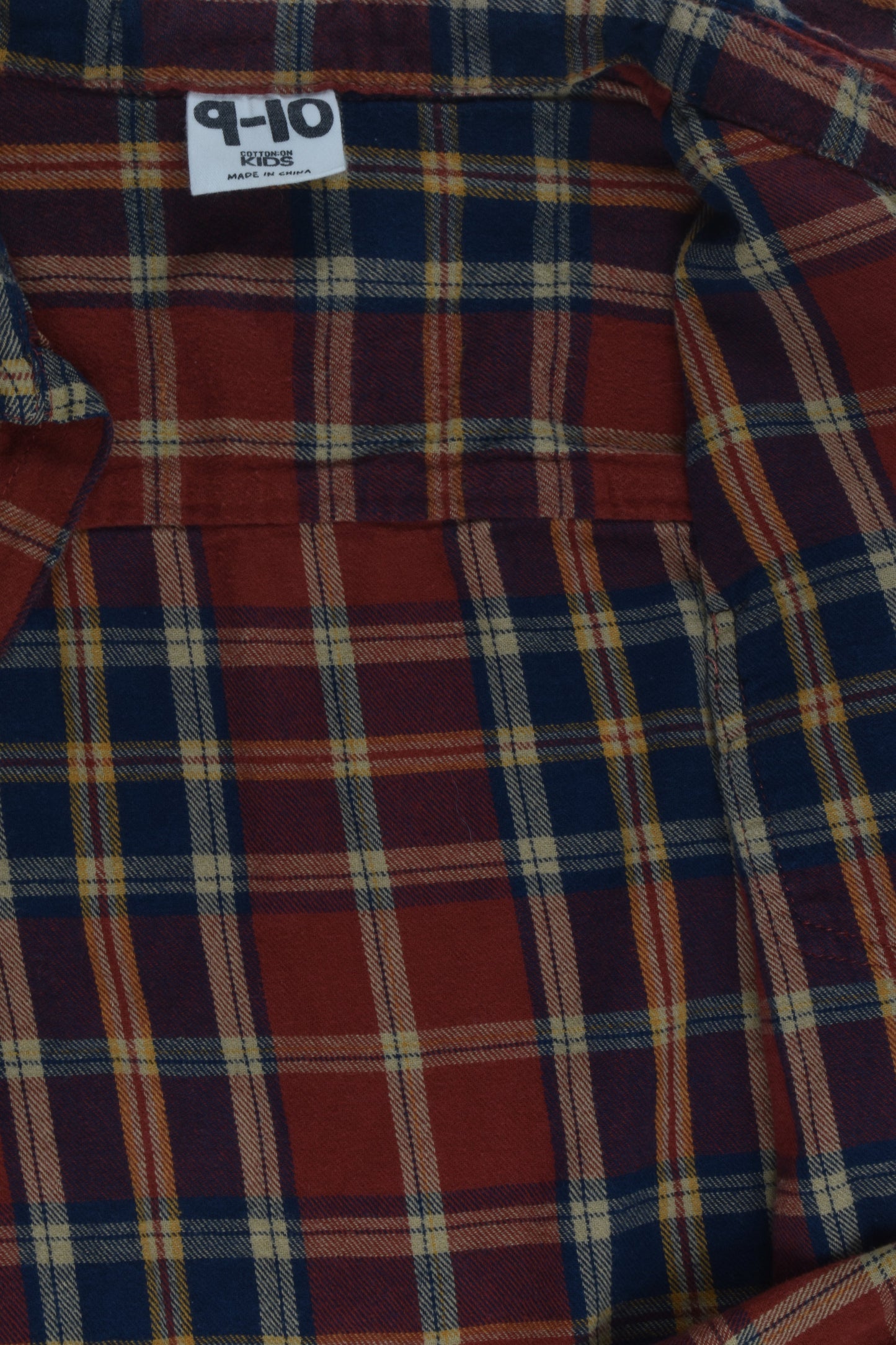 Cotton On Kids Size 9-10 Flannelette Shirt