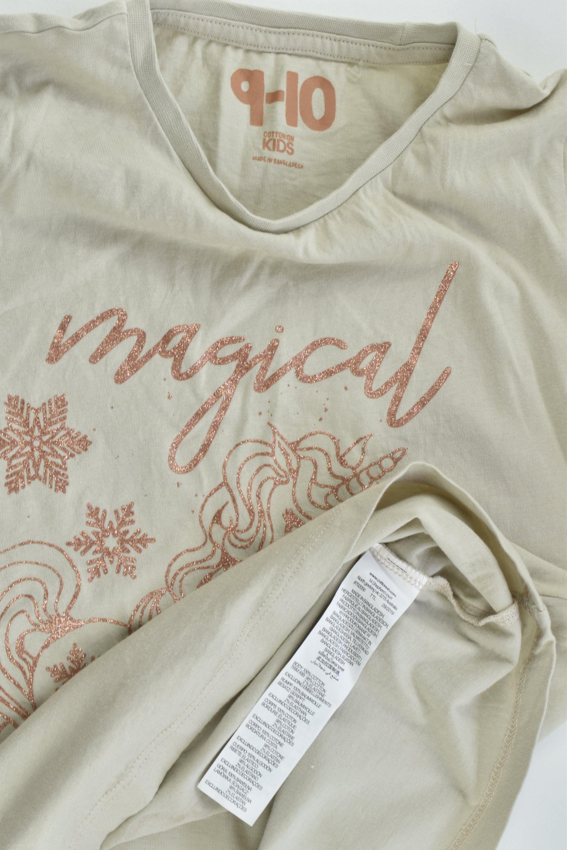 Cotton On Kids Size 9-10 'Magical' T-shirt