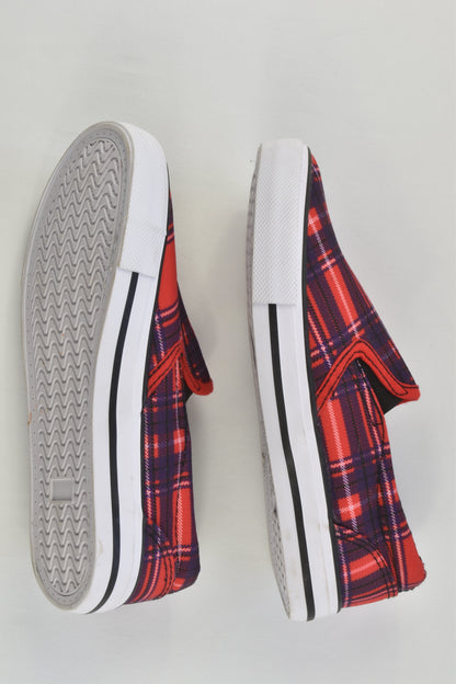 Cotton On Kids Size UK 12 Checked Slip On Shoes