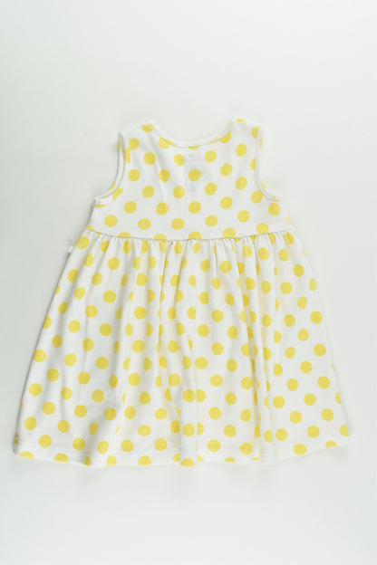 Cottontree Baby Size 1 (80 cm) Polka Dots and Dog Dress
