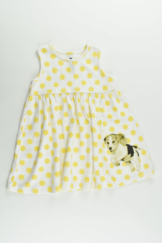 Cottontree Baby Size 1 (80 cm) Polka Dots and Dog Dress