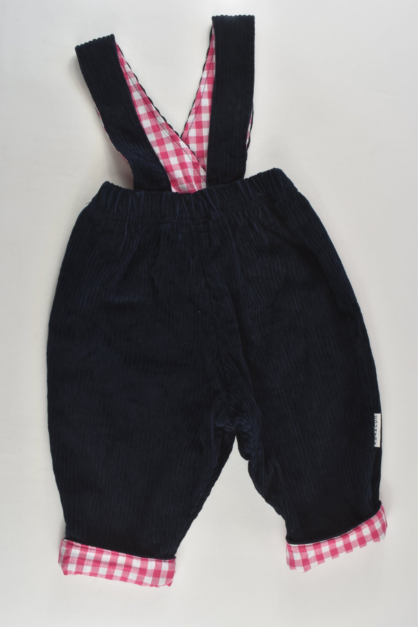 Country Babes Size approx 0-1 Handmade Fully Lined Cord Overalls