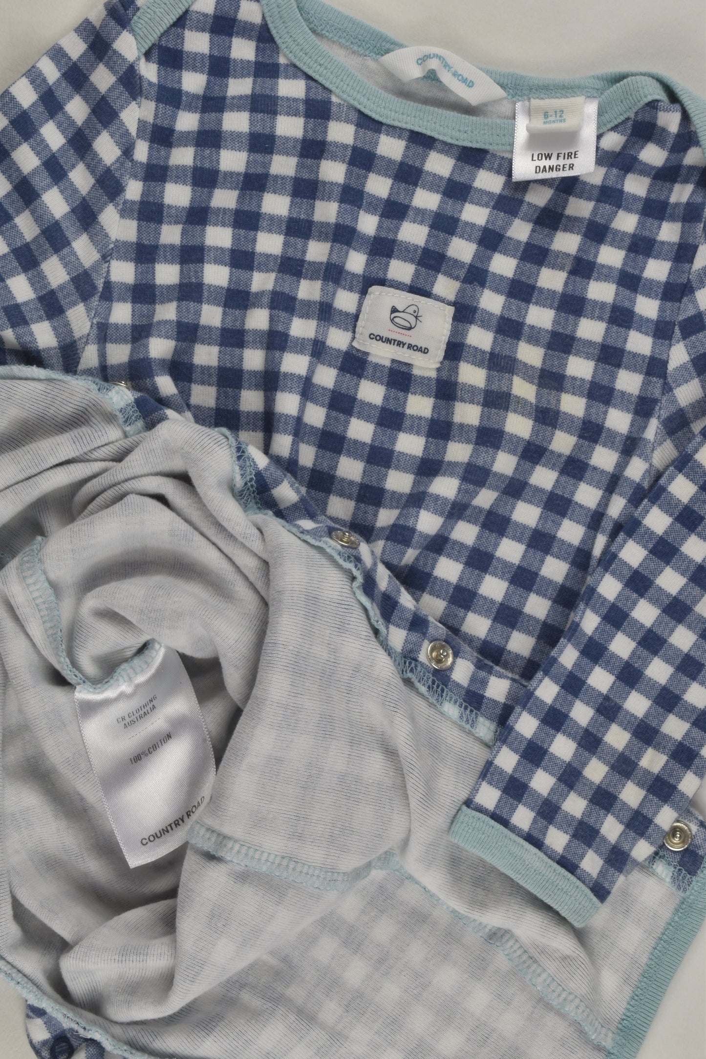 Country Road Size 0 Checked Romper