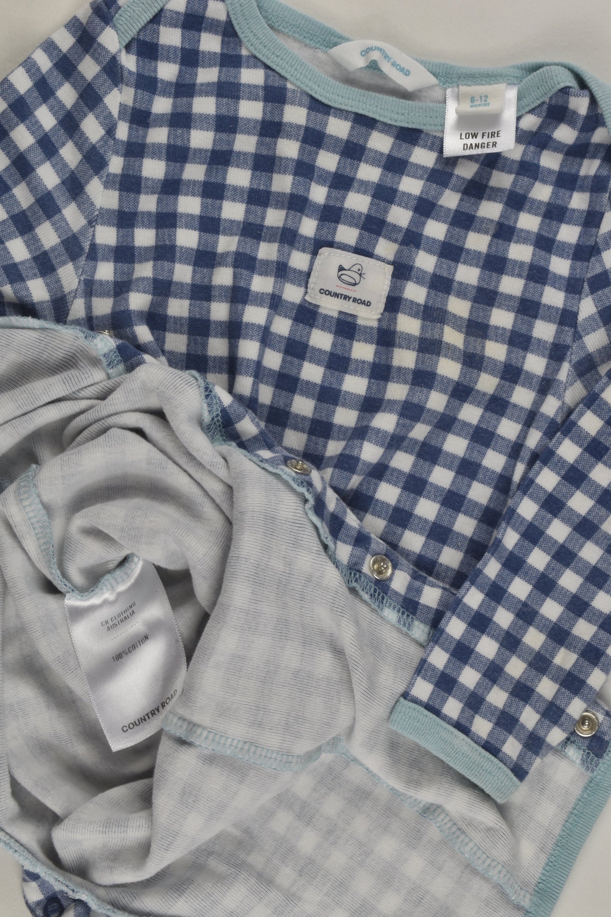 Country Road Size 0 Checked Romper