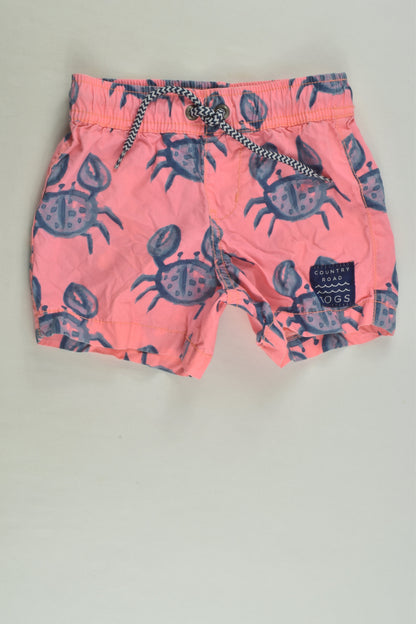 Country Road Size 0 Crab Board Shorts